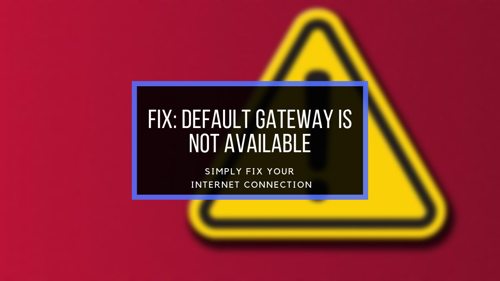 default-gateway-is-not-available
