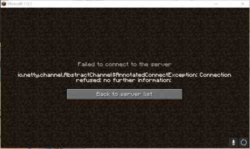 minecraft-connection-refused-no-further-information