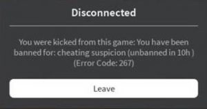 Roblox Error Code 267 The Simplest Fix 2021 - reasons why roblox disconnects me al the time