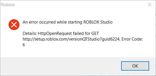 Roblox Studio Error In Opening File