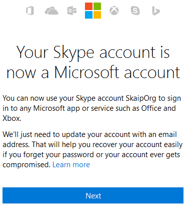 merge multiple microsoft accounts