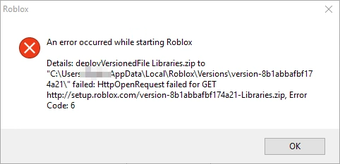 Roblox Install Error 4