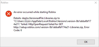 Roblox Error Code 277 Windows 10