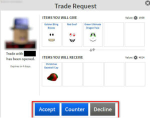 how to accept a trade in roblox