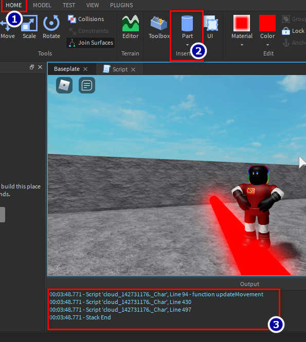 how to insert a humanoid in roblox studio