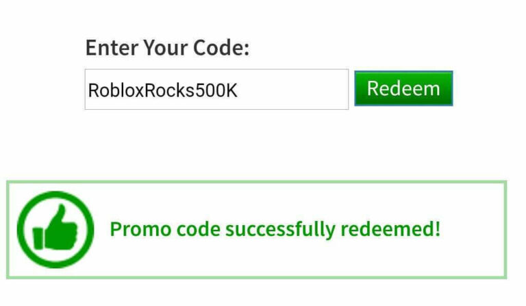 roblox redeem codes