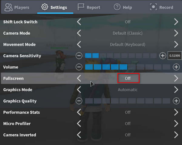 How To Change Sensitivity On Roblox Studio - can you make roblox game into windowed mode