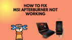 msi afterburner not detecting gpu