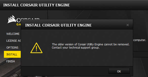 corsaire icue and corsair utility engine