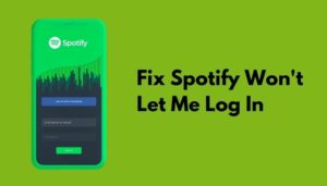 why is my spotify not letting me log in