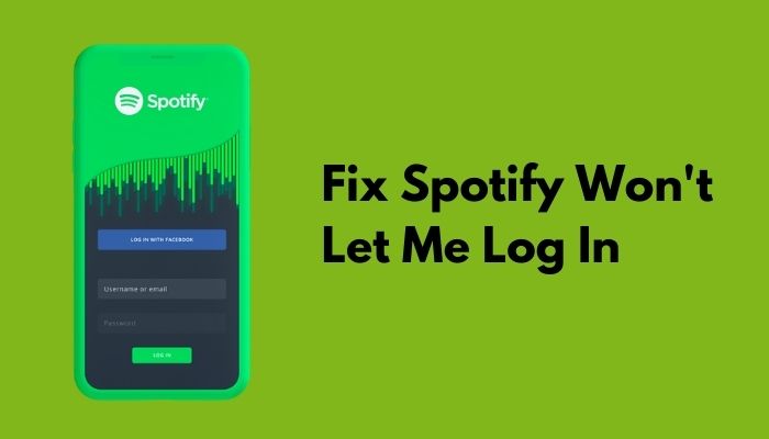 cant log into my spotify