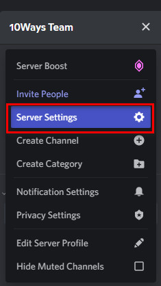 select-server-settings