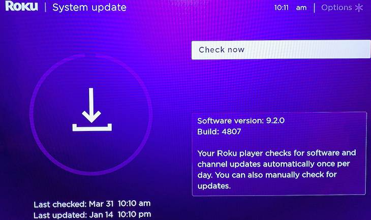 check-for updates-on-your-roku-device