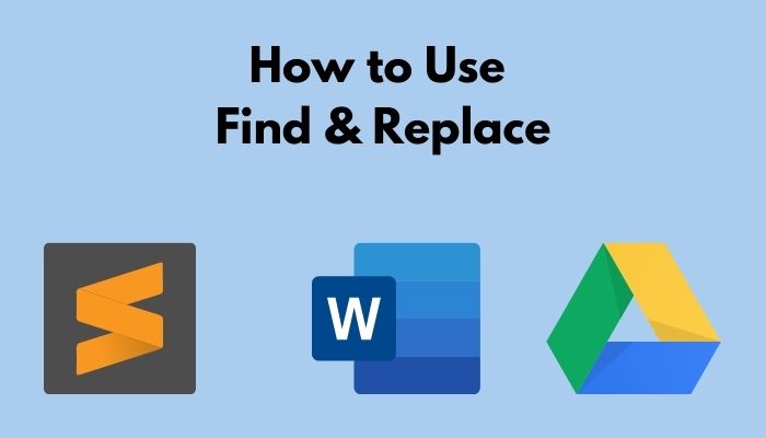 Find And Replace In Sublime Text