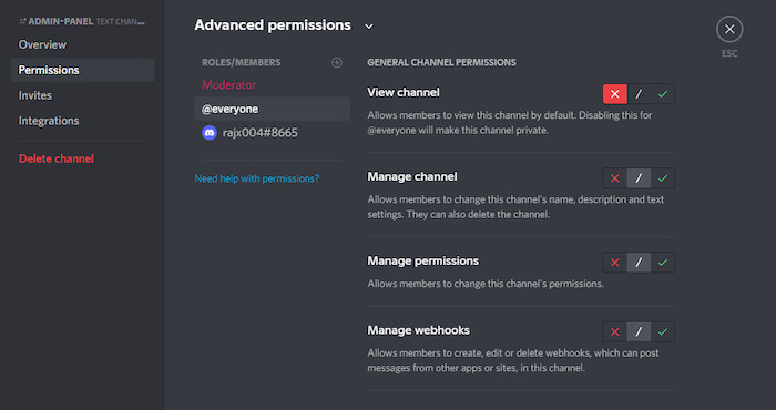 Advanced-permissions