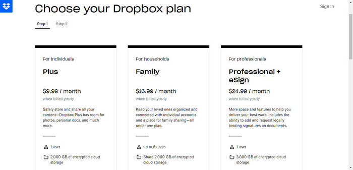 dropbox-plans
