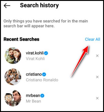 instagram-history-clear