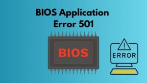 Bios application error 501 hp как исправить