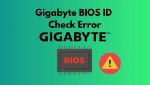 Bios id check error gigabyte что значит