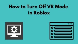 how to disable roblox vr