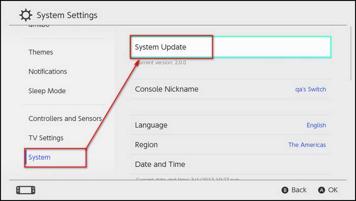 update-the-nintendo-switch-console