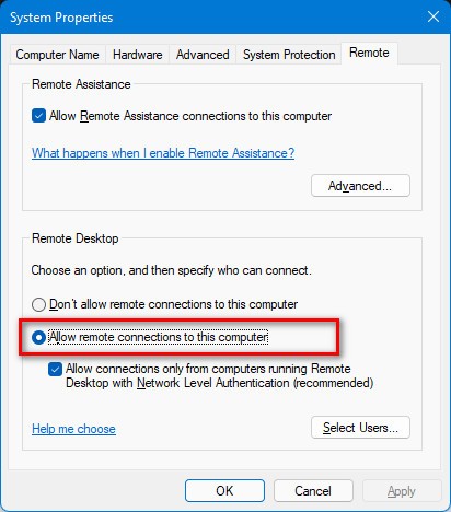 windows-11-control-allow-remote-access-check-command