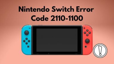 Nintendo Switch Error Code 2110-1100