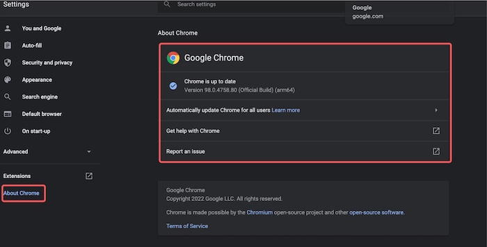 about-google-chrome