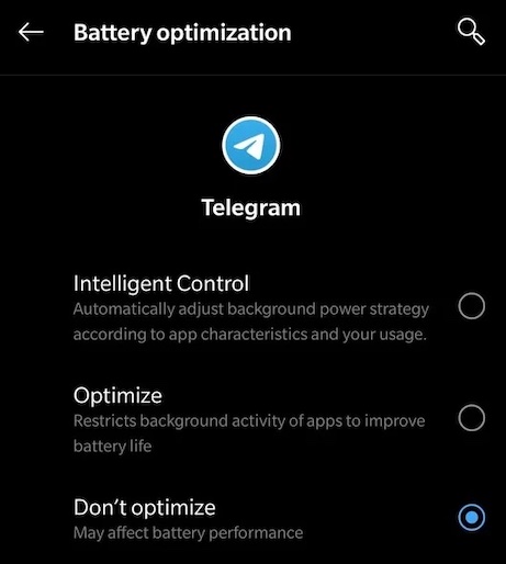 telegram-battery-not-optimization