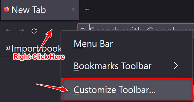 Customize-toolbar