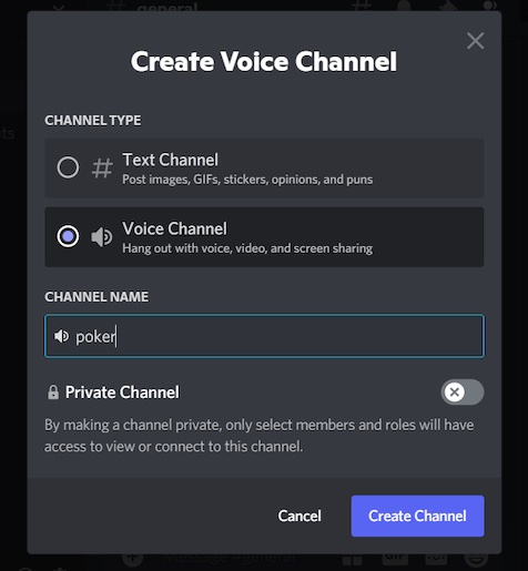 Select-voice-channel