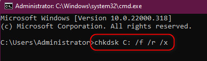 chkdsk