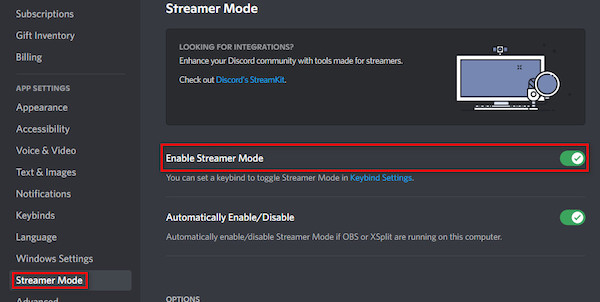 enable-streamer-mode