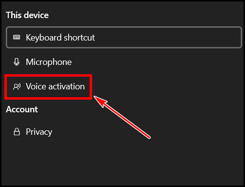 click-on-voice-activation