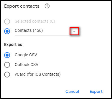 google-contact-backup