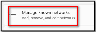 manage-known-network