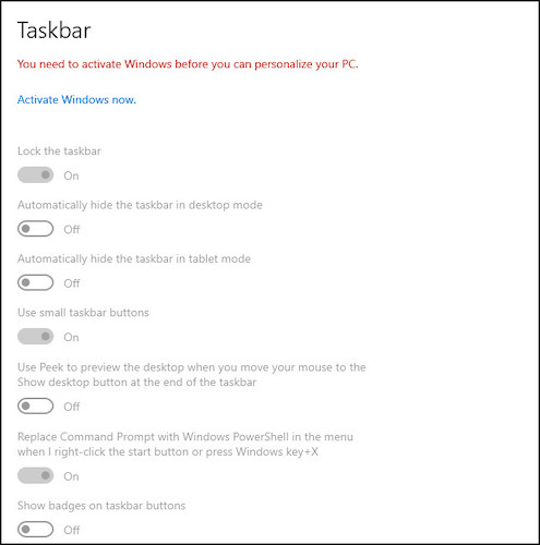 taskbar