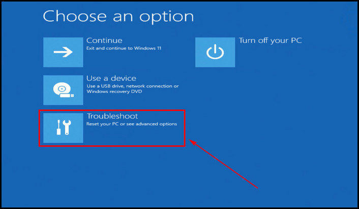troubleshoot-from-recovery-in-win11