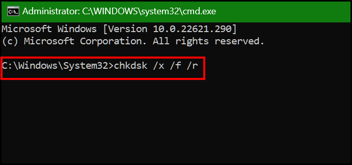 chkdsk-command