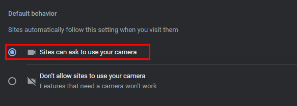 chrome-enable-camera-access