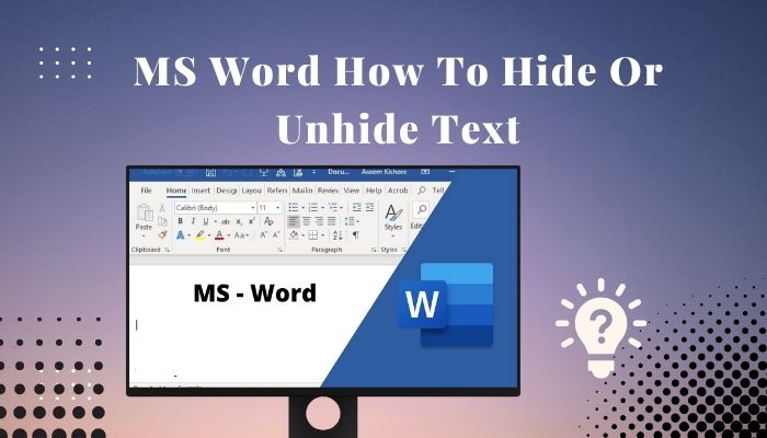 How To Hide Paragraph In Ms Word