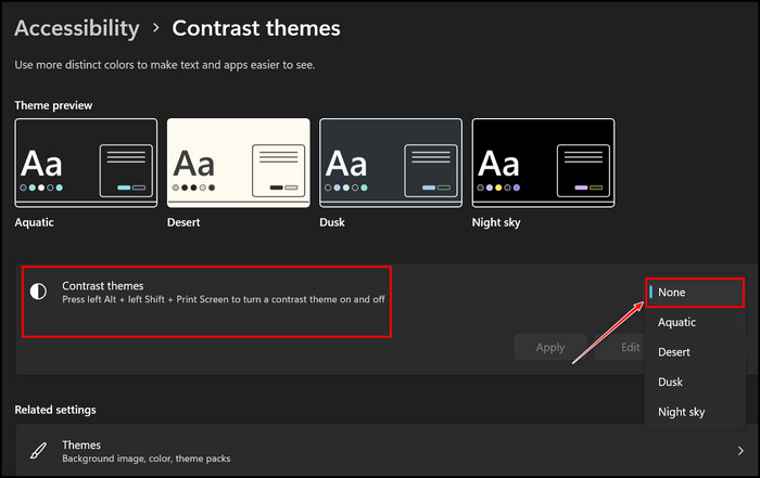 change-contrast-themes-to-none-from-windows
