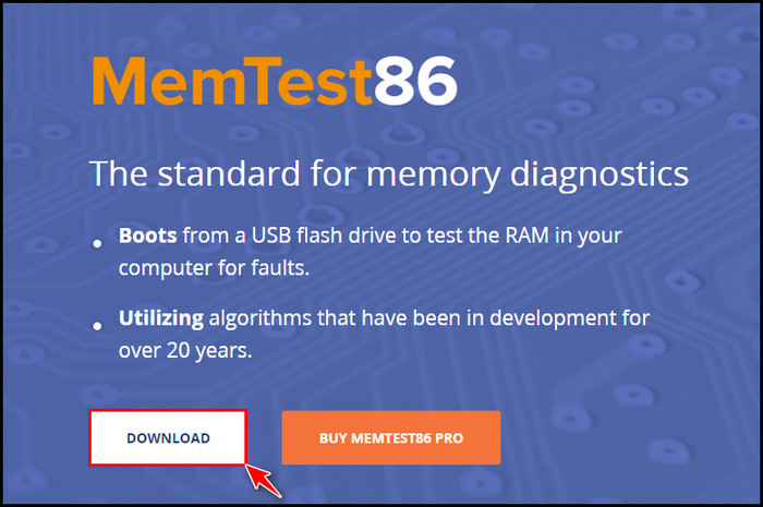 click-on-download-button-to-download-memtest86