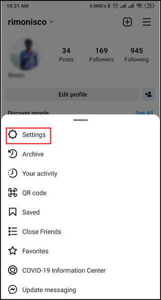 click-on-settings-to-fix-insta-reels