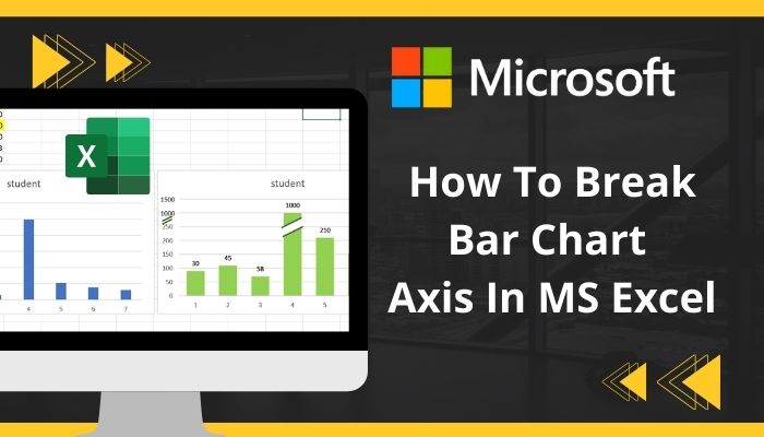 How to Break Bar Chart Axis in MS Excel [Simplest Way 2024]