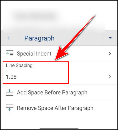 mobile-word-line-spacing-option