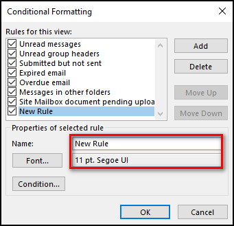 outlook-new-rule-name-font
