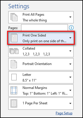 print-one-sided