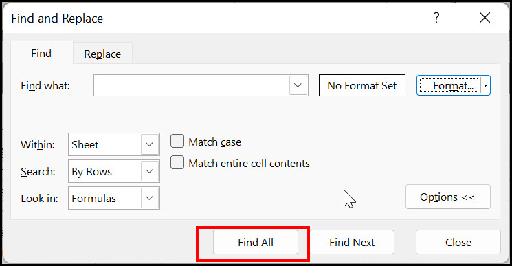 select-find-all-to find-merged-cells