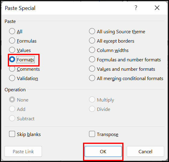 select-formulas-in-paste-special-to-duplicate-without-formatting
